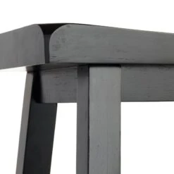 Providence Black Saddle Counter Stool, 24" -Furniture Store providence black saddle counter stool 24 3