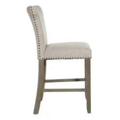 Providence Brittany Upholstered Counter Stool With Grommets -Furniture Store providence brittany upholstered counter stool with grommets 3