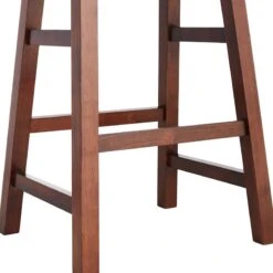 Providence Dark Oak Saddle Counter Stool, 24" -Furniture Store providence dark oak saddle counter stool 24 2