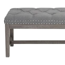Providence Ferdinand Bench, Grey -Furniture Store providence ferdinand bench grey 2