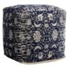 Providence Jaqi Pouf, Navy Blue