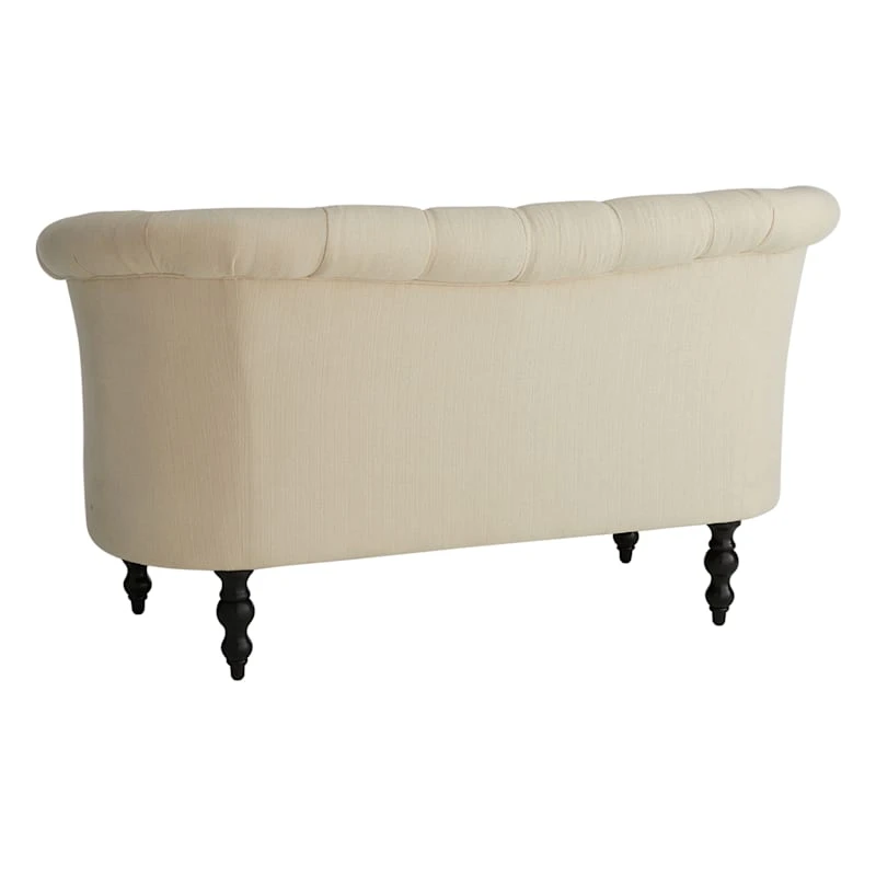 Providence Juliette Tufted Back Loveseat, Ivory 2 Providence Juliette Tufted Back Loveseat, Ivory - Image 2