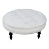 Providence Juliette Tufted Ottoman, Ivory