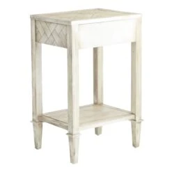 Providence Kate 1-Drawer 1-Shelf Parquet Wood Side Table -Furniture Store providence kate 1 drawer 1 shelf parquet wood side table 4