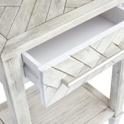 Providence Kate 1-Drawer 1-Shelf Parquet Wood Side Table -Furniture Store providence kate 1 drawer 1 shelf parquet wood side table 5