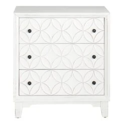 Furniture Store -Furniture Store providence lorie white 3 drawer cabinet 1