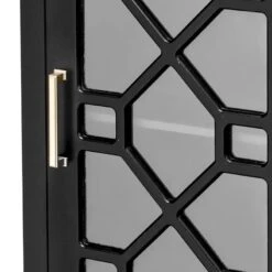 Providence Merrick Black 1-Door Cabinet -Furniture Store providence merrick black 1 door cabinet 3