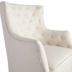 Providence Norfolk White Tufted Accent Chair -Furniture Store providence norfolk white tufted accent chair 4
