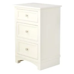 Providence Rachel White 3-Drawer Wood Cabinet -Furniture Store providence rachel white 3 drawer wood cabinet 2