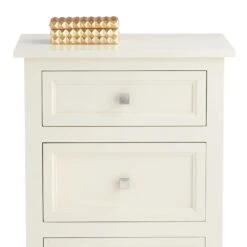 Providence Rachel White 3-Drawer Wood Cabinet -Furniture Store providence rachel white 3 drawer wood cabinet 3