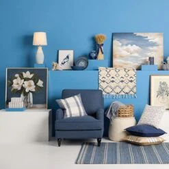 Providence Rogan Armchair, Navy -Furniture Store providence rogan armchair navy 5