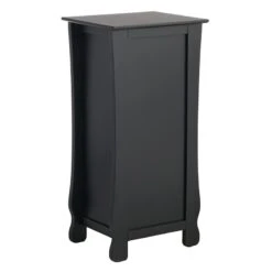 Providence Theodore Black 1-Drawer Cabinet End Table, 29" -Furniture Store providence theodore black 1 drawer cabinet end table 29 4