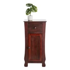 Providence Theodore Dark Brown 1-Drawer Cabinet End Table, 29" 6 Providence Theodore Dark Brown 1-Drawer Cabinet End Table, 29" -Furniture Store providence theodore dark brown 1 drawer cabinet end table 29 2