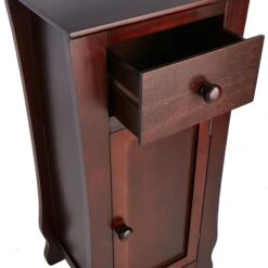Providence Theodore Dark Brown 1-Drawer Cabinet End Table, 29" 7 Providence Theodore Dark Brown 1-Drawer Cabinet End Table, 29" -Furniture Store providence theodore dark brown 1 drawer cabinet end table 29 3