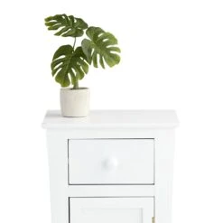 Providence Theodore White 1-Drawer Cabinet End Table, 29" -Furniture Store providence theodore white 1 drawer cabinet end table 29 3