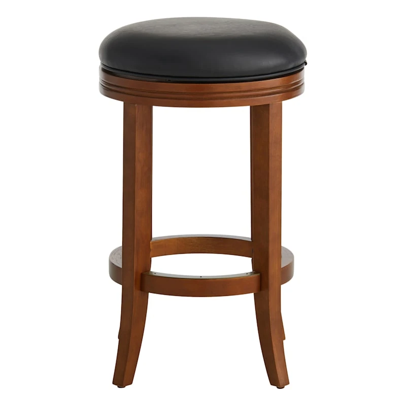 Providence Victoria Backless Counter Stool, Walnut 2 Providence Victoria Backless Counter Stool, Walnut - Image 2
