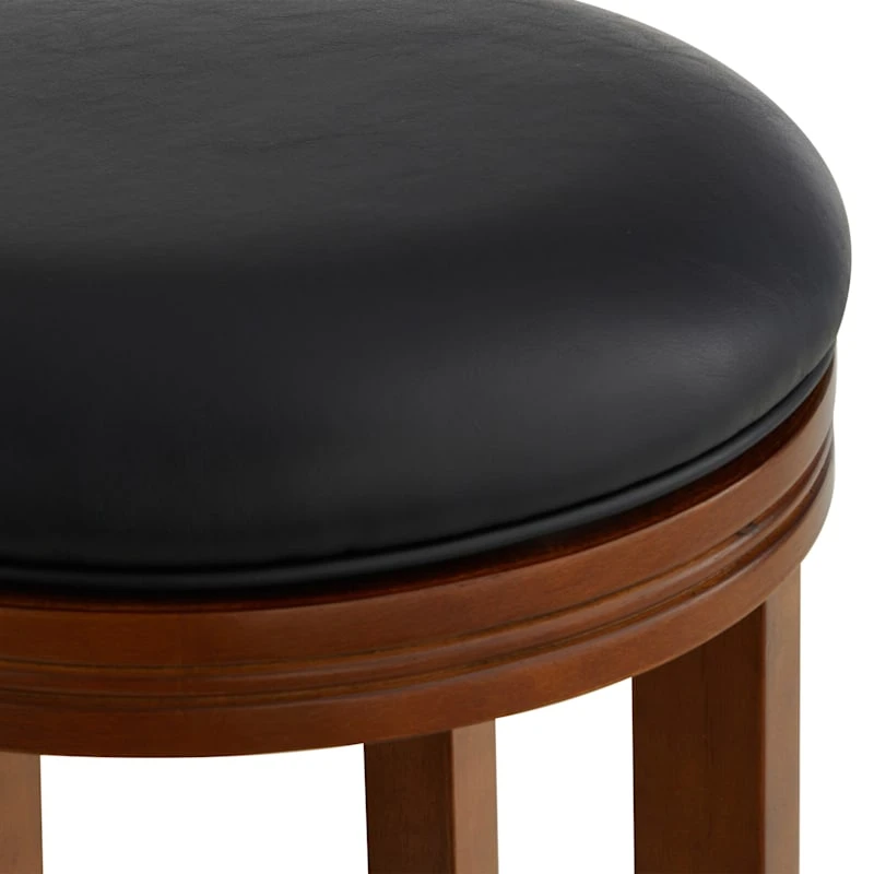 Providence Victoria Backless Counter Stool, Walnut 4 Providence Victoria Backless Counter Stool, Walnut - Image 4