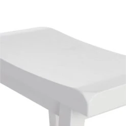 Providence White Saddle Backless Barstool, 29" 8 Providence White Saddle Backless Barstool, 29" -Furniture Store providence white saddle backless barstool 29 3