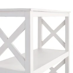 Providence Xavier White 3-Tier Bookshelf, 29" -Furniture Store providence xavier white 3 tier bookshelf 29 3