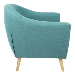 Rockwell Teal Mid-Century Modern Accent Chair -Furniture Store rockwell teal mid century modern accent chair 2