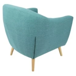 Rockwell Teal Mid-Century Modern Accent Chair -Furniture Store rockwell teal mid century modern accent chair 3