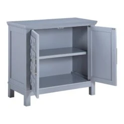 Sadie 2-Drawer Geometric Cabinet, Grey 10 Sadie 2-Drawer Geometric Cabinet, Grey -Furniture Store sadie 2 drawer geometric cabinet grey 2