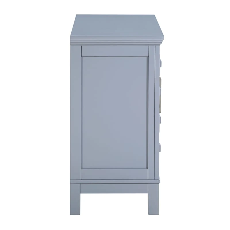 Sadie 2-Drawer Geometric Cabinet, Grey 4 Sadie 2-Drawer Geometric Cabinet, Grey - Image 4