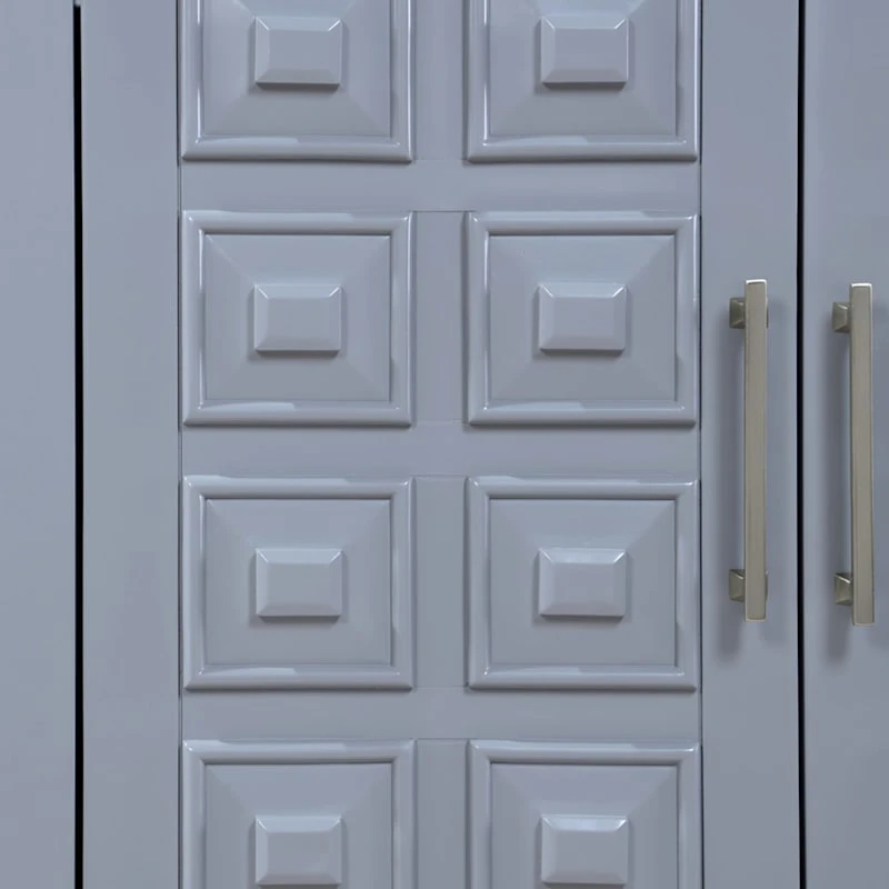 Sadie 2-Drawer Geometric Cabinet, Grey 7 Sadie 2-Drawer Geometric Cabinet, Grey - Image 7