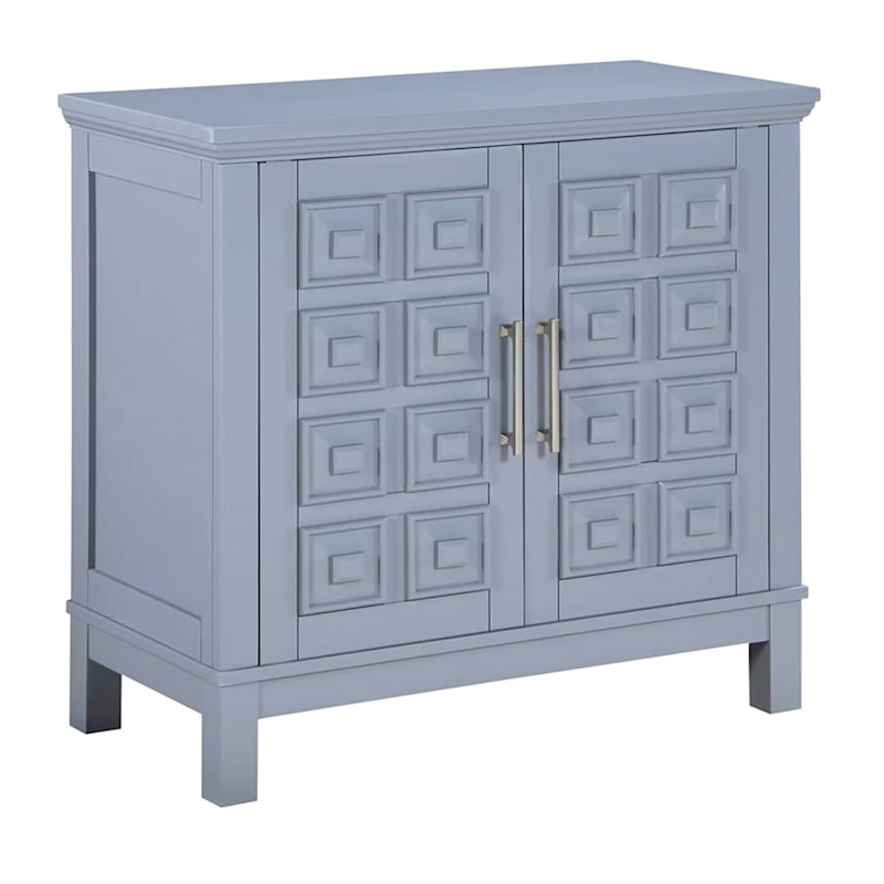 Sadie 2-Drawer Geometric Cabinet, Grey 1 Sadie 2-Drawer Geometric Cabinet, Grey
