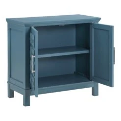 Sadie 2-Drawer Geometric Cabinet, Turquoise -Furniture Store sadie 2 drawer geometric cabinet turquoise 2