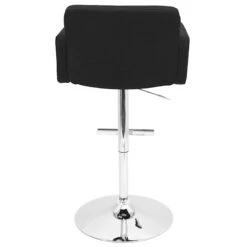 Stout Black Faux Leather Adjustable Barstool -Furniture Store stout black faux leather adjustable barstool 5