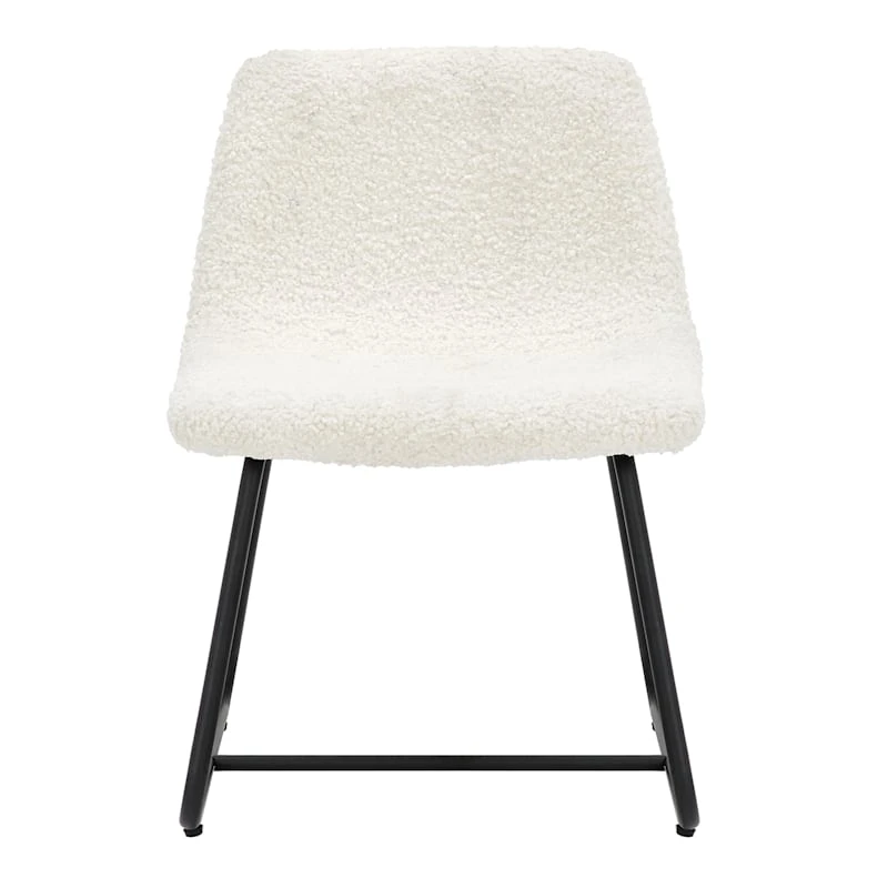 Tiny Dreamers Drake Kids Chair, White Sherpa 2 Tiny Dreamers Drake Kids Chair, White Sherpa - Image 2