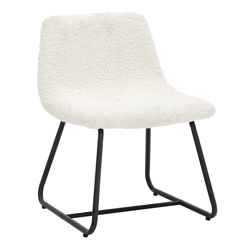 Tiny Dreamers Drake Kids Chair, White Sherpa 1 Tiny Dreamers Drake Kids Chair, White Sherpa