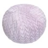 Tiny Dreamers Kids Chevron Plush Bean Bag, Lavender Fog