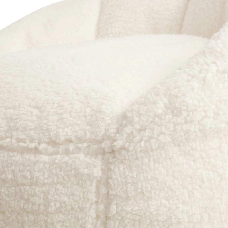 Tiny Dreamers Kids Laid Back Lounger, White 2 Tiny Dreamers Kids Laid Back Lounger, White - Image 2