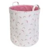 Tiny Dreamers Round Unicorn Kids Laundry Hamper, Medium