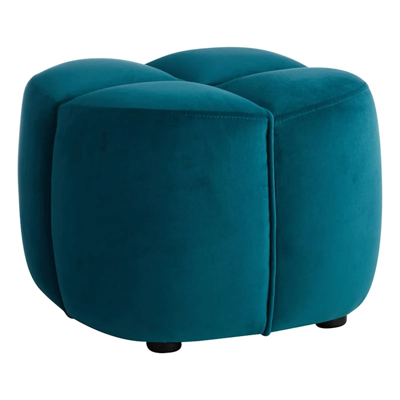 Tracey Boyd Teal Ottoman 1 Tracey Boyd Teal Ottoman